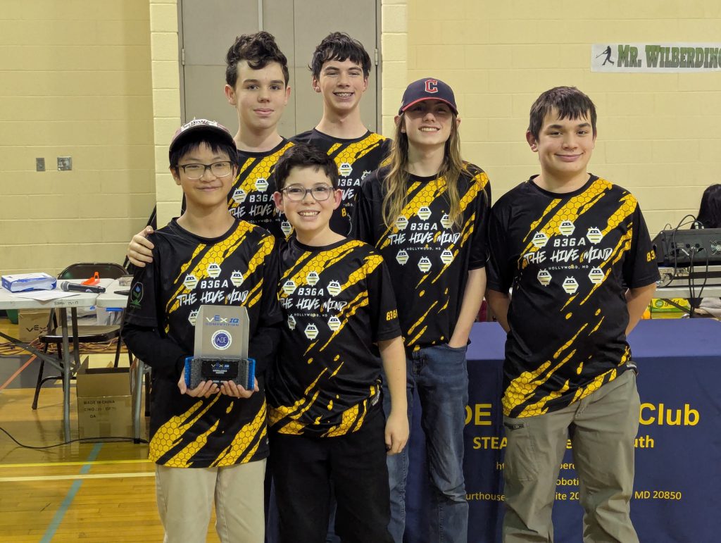 A shot of team 836A at the 2025 VEX IQ competition.